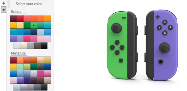 Colorware joycons store